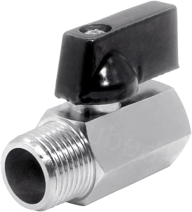 Beduan 1/2" Brass Mini Ball Valve NPT Female x Male Shut-Off Valve - Image 5