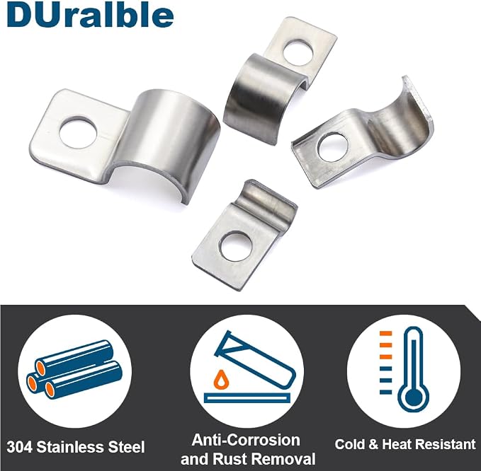 One-Hole Unilateral Pipe Clamps Conduit Fitting Clips Saddle Clamps Instrument - Image 4