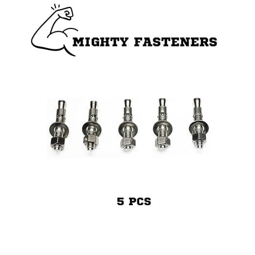 Mighty Fasteners Wedge Anchors – Heavy-Duty 304 Stainless Steel Expansion Bolts - Image 2