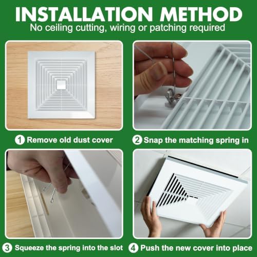 Bathroom Exhaust Fan Cover 14 * 14 Vent Cover - Image 4
