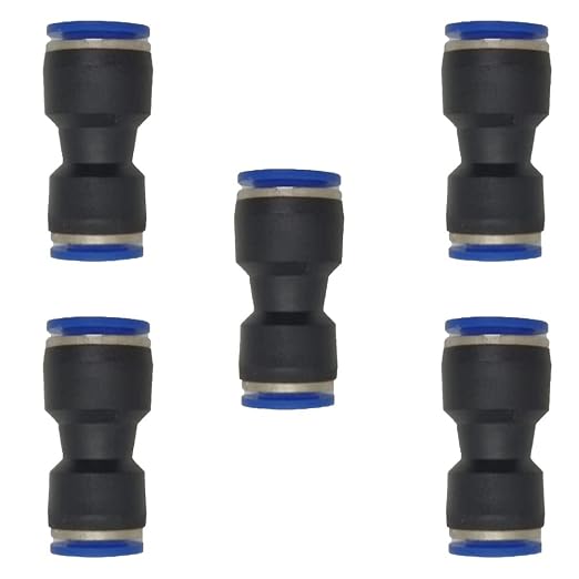 zjxed 12mm OD x 10mm OD Pneumatic quick Connector Push to Connect fittings by ROZESAZZ