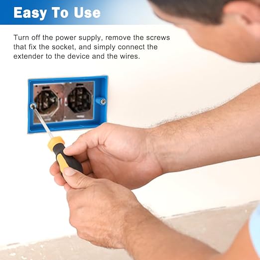 6pcs 1/4" Single Gang Outlet Box Extenders - Image 7