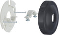 Danco 12009 Shower Arm Stabilizer Bracket and Flange Cover, 3.1 Inch, Matte by DANCO