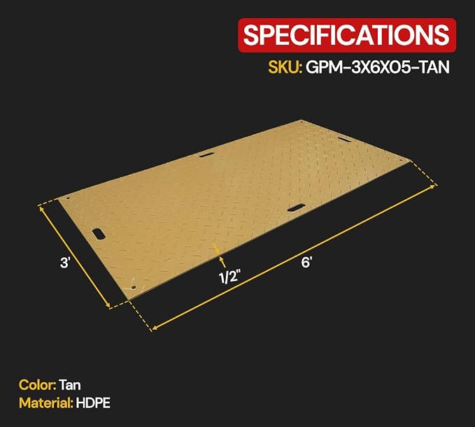 Mytee Products 3' x 6' Ground Protection Mats - Image 3