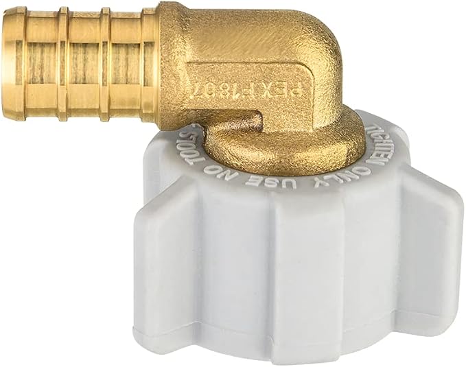 EFIELD 1/2" Pex x 1/2" Female NPT Swivel Elbow | Brass Barb Crimp Fittings - Image 9
