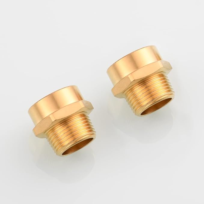 Brass Garden Hose Adapter G 3/4" Female to 3/4" NPT Male Connector Pipe Fitting - Image 5