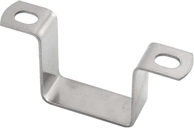 M90x90mm Square Tube Bracket 304 Stainless Steel U Shape Metal Bracket Pipe - Image 3