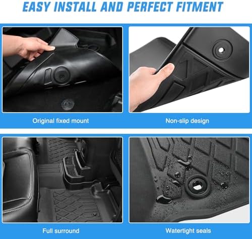 Nilight TPE Floor Mats for Ford Maverick Hybrid 2022 2023 2024 2025 2026 - Image 4