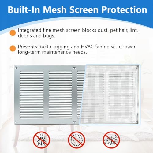 16X8 Vent Cover Steel Return Air Grilles - Image 5