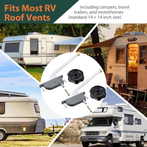 2 Pack RV Roof Vent Operator Assembly - Image 7