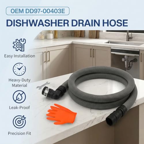 DD97-00403E 7.25ft Dishwasher Drain Hose - Image 2