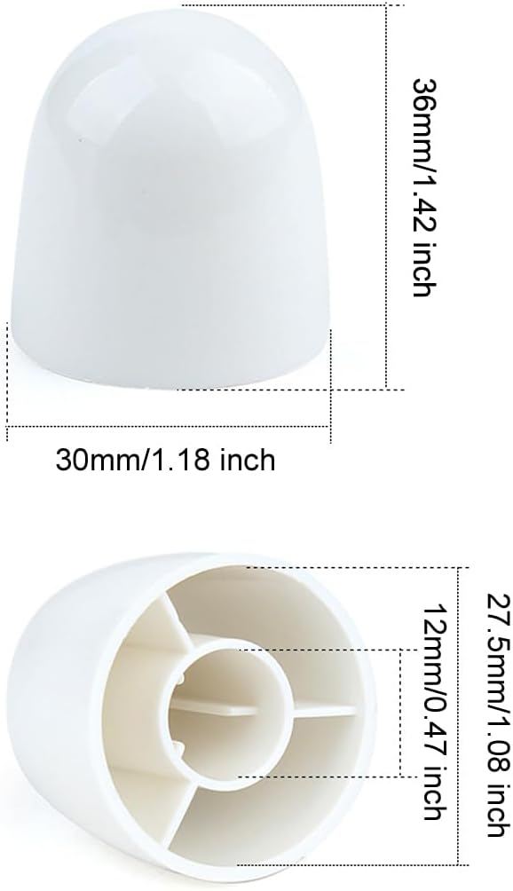 4 Packs Universal Toilet Bolt caps, Toilet Floor Bolt Covers, Toilet Screw - Image 2