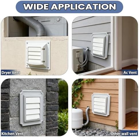 4 inch Dryer Exhaust Vent Cover Panel 8Pcs - Image 6