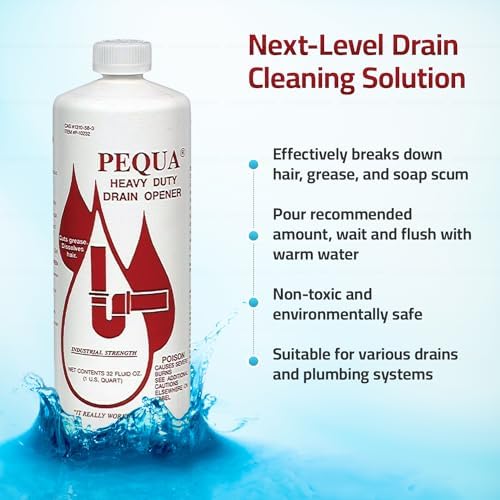 PEQUA INDUSTRIES P-10232 Pequa Heavy Duty Drain Opener, Fast-Acting Formula - Image 6