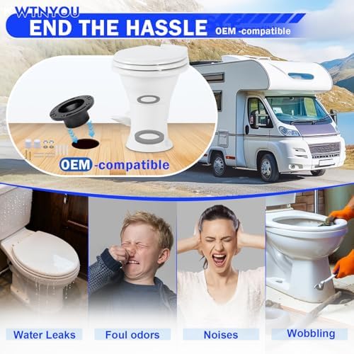 RV Toilet Seal and 3 Inch Toilet Flange Kit - Image 2