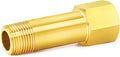 ChillWaves Brass Pipe Fitting, Long Nipple Pipe 1" NPT Male x 1" NPT Female by VisittheCHILLWAVES