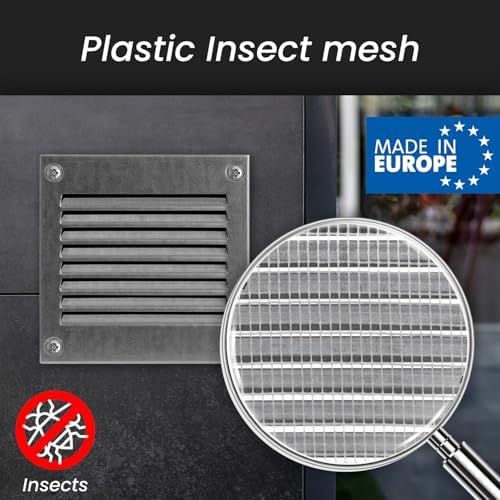 Repa Market Air Vent Cover 16x8 Inch Galvanized Steel Louvered Grill Cover - Image 4