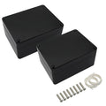 ABS Plastic Electrical Project Case Power Junction Box, Project Box Black 4.5" by LeMotech