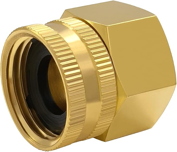 Hooshing 3PCS Garden Hose Adapter 1" NPT Female to 3/4" GHT Female Thread | - Image 5