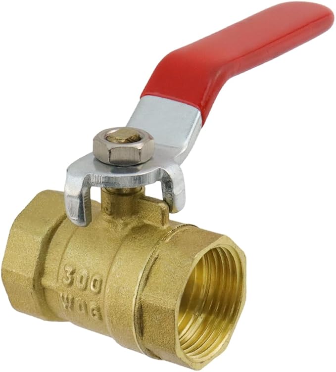 Brass Ball Valve Shut Off Switch 3/4" Female to 3/4" Female | Thick Brass by Home