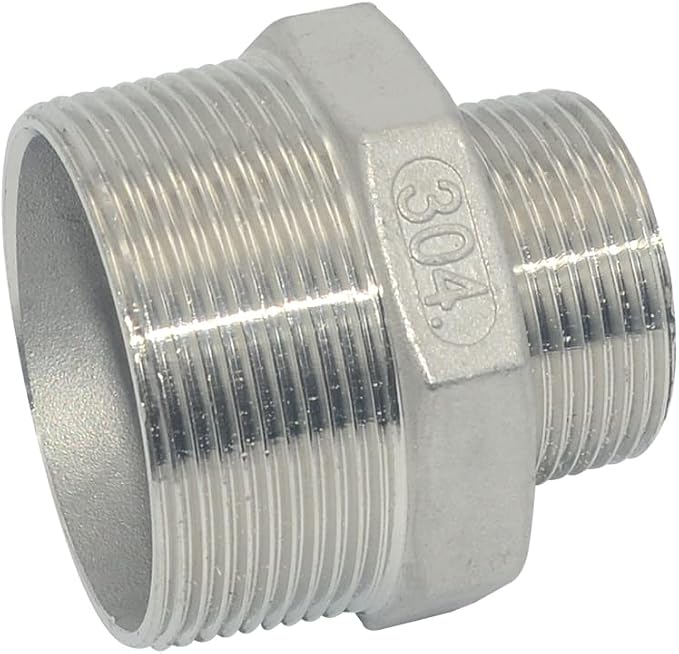 2" Male NPT to 1-1/4" Female NPT Female Reducing/Reducer Bushing Pipe Fitting - Image 4