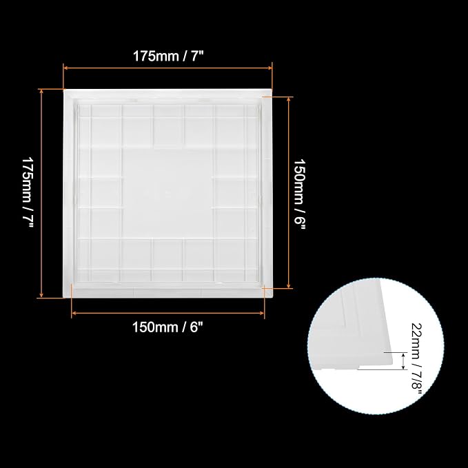 PATIKIL 6x6 inch Removable Hinged Access Panel, ABS Plumbing Access Doors Easy - Image 2