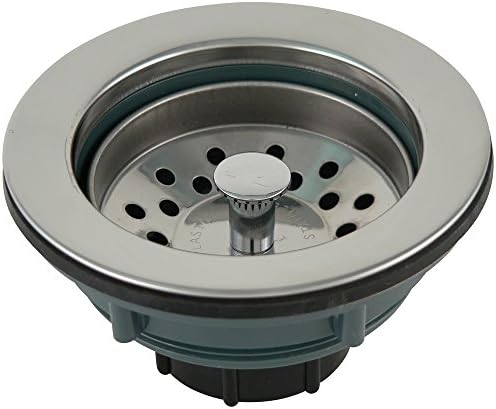 Plumb Pak 3.5-in. Plastic Fixed Post Style Kitchen Sink Strainer, Stainless - Image 2