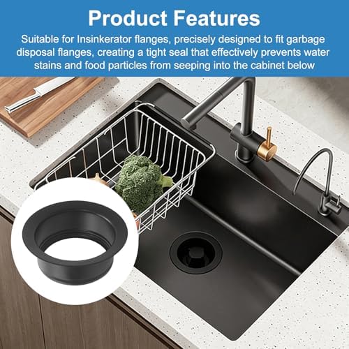 Black Garbage Disposal Sink Flange - Image 4