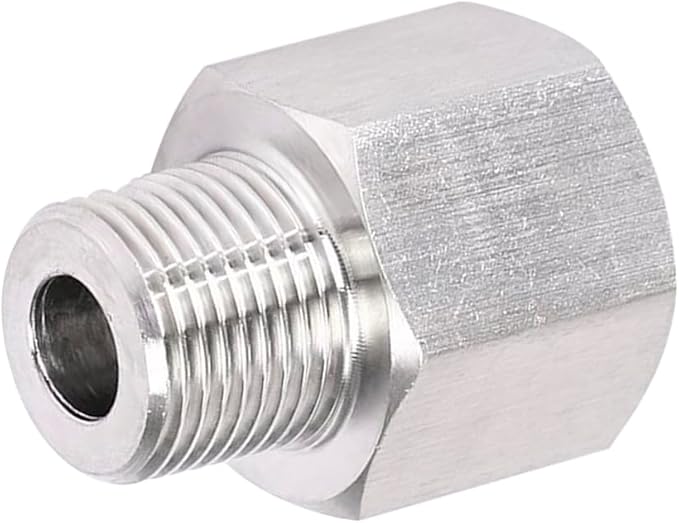 Stainless Steel 304 1/4" NPT Female x M22*1.5 Male Pipe Adapter 1pc - Image 6