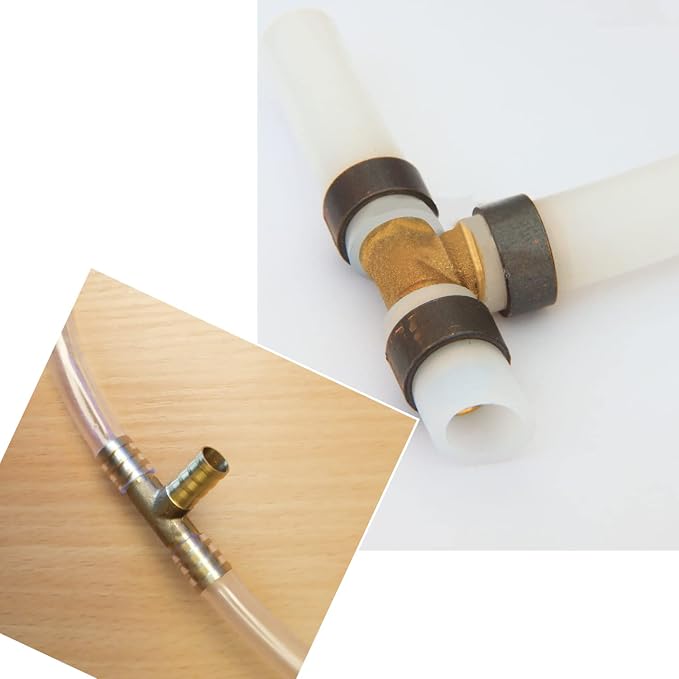 25 Pack 1/2" PEX Fittings, PEX Tee Fittings, Brass PEX Fittings | - Image 6