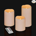Flameless Candles 4" 5" 6" Outdoor Indoor Pillars Battery Operated Flickering by Artmarry