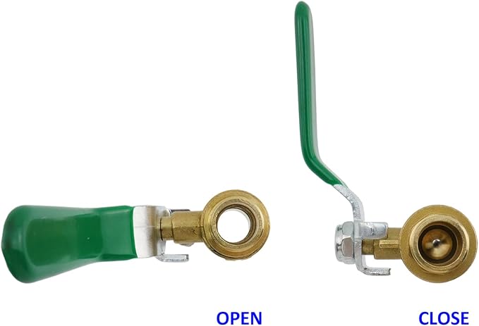Brass Ball Valve Shut Off Switch 3/8" Male to 1/4" Male Thick Brass Plumbing - Image 5