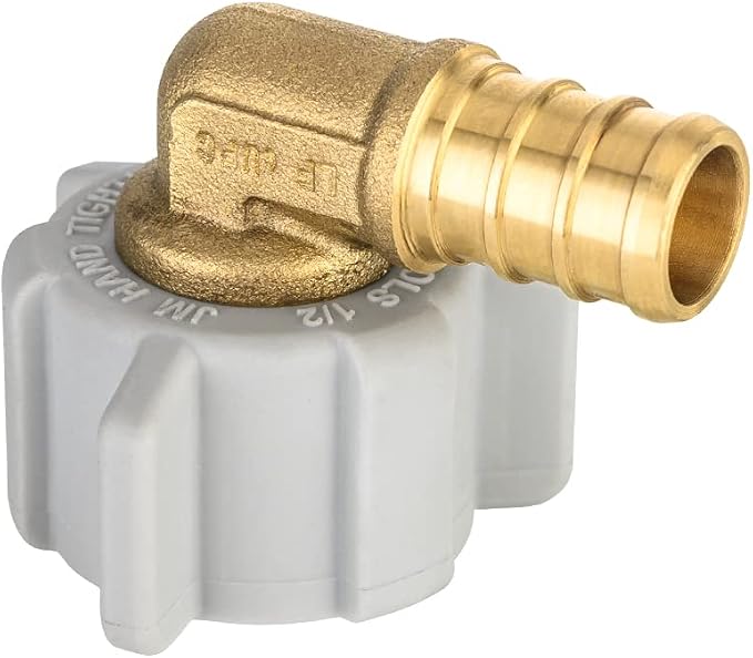EFIELD 1/2" Pex x 1/2" Female NPT Swivel Elbow | Brass Barb Crimp Fittings - Image 6