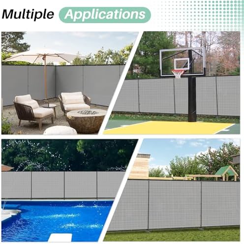 SunnyRoyal 6' x 8' Privacy Fence Screen Panel - Image 2