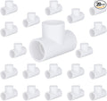 1/2-inch 3 Way Tee PVC Fittings, Furniture Grade Pipe Connector Elbow by carvedexquisitely