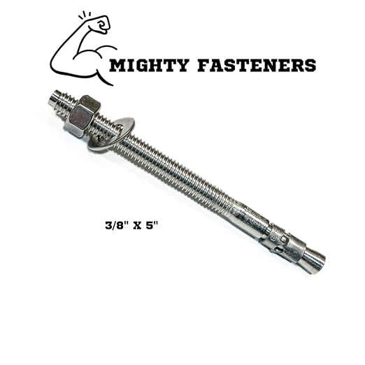 Mighty Fasteners Wedge Anchors – Heavy-Duty 304 Stainless Steel Expansion Bolts - Image 2
