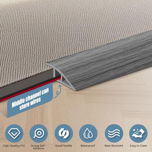Floor Transition Strip Door Threshold 118" Floor Transition Reducer Trim on The - Image 3