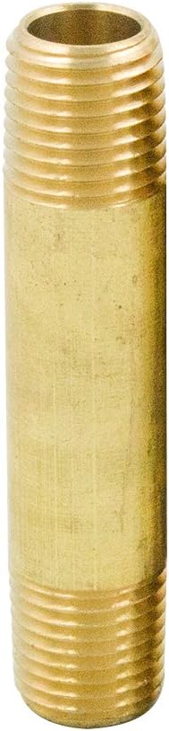 Brass Pipe Fitting, Long Nipple, 1/4" NPT Male x 1/4" NPT Male, 2-1/2" Length - Image 6