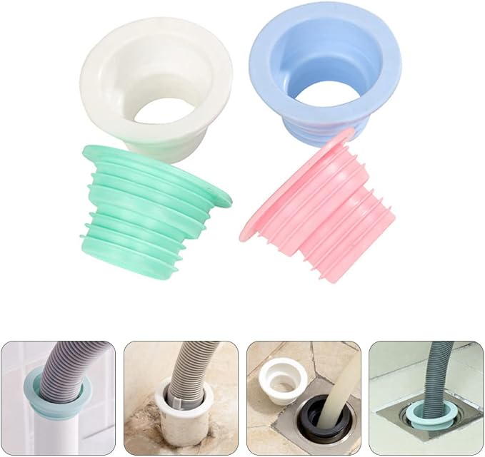 jojofuny 40pcs Drain Seal for Washing Machine and Bathroom Floor Drains Elastic - Image 8