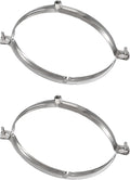 HARFINGTON 2pcs 201 Stainless Steel 7.9"/200mm Split Ring Pipe Hanger Pipe by HARFINGTON