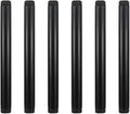 6 Pack 3/4" × 10" Pre-Cut Black Metal Pipe, Industrial Steel Fits Standard by GeilSpace