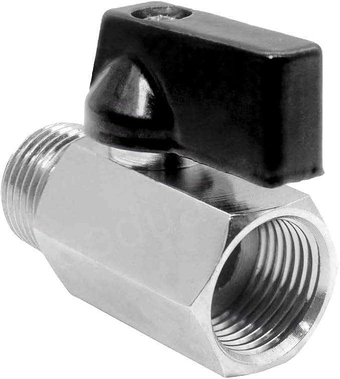 Beduan 1/2" Brass Mini Ball Valve NPT Female x Male Shut-Off Valve - Image 3