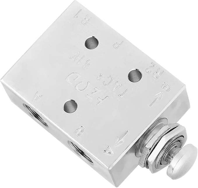 Pneumatic Toggle Valve 2 Position 3 Way TAC2 41P Air Control ON/OFF Knob Valve - Image 2