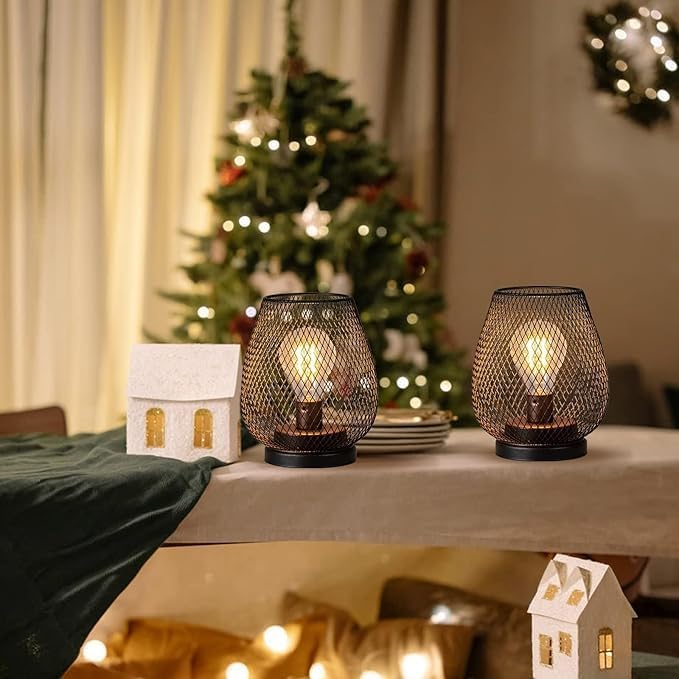 Set of 6 Battery Operated Lamp LED Table Lantern, Events - Image 6