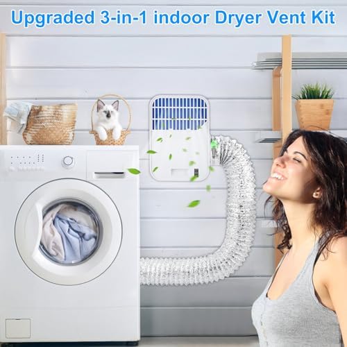 3-in-1 Indoor Dryer Vent Kit, Upgrade Energy Efficient Dryer Lint Trap - Image 7