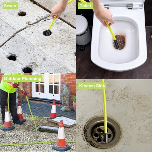 M MINGLE Sewer Jetter Kit for Pressure Washer 100 FT - Image 6