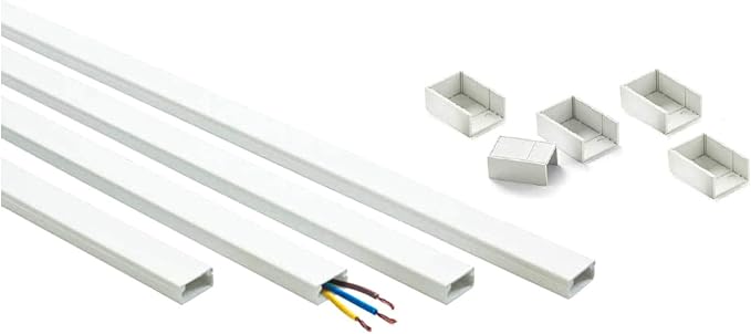 Easylife TV Wire Hider Wall Mounted 16 Feet White Cord Cover Kit - Image 2