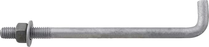 Hillman Anchor Bolts, 5/8in x 12in, 10 Pack, Hot-Dipped Galvanized | Carbon - Image 2