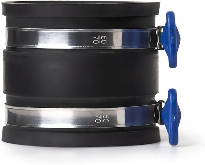 POWERTEC 70337-P4 2-1/2" Dust Control Flex Cuff w/Adjustable Key Hose Clamps - Image 2