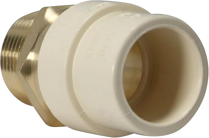 5 Pack XFITTING 3/4" CPVC Brass Adapter, Female CPVC to Brass NPT - Image 5